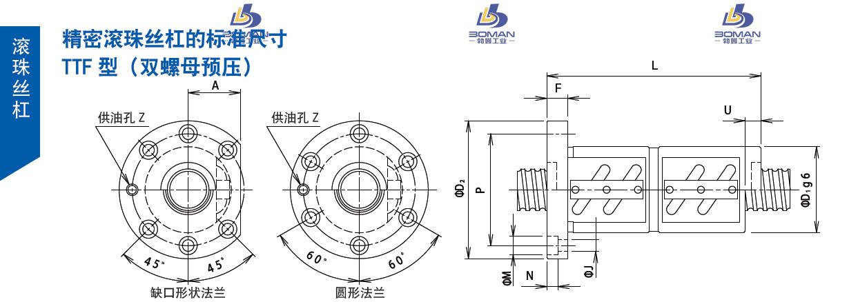 TSUBAKI 63TTFK8 tsubaki滚珠丝杠样本
